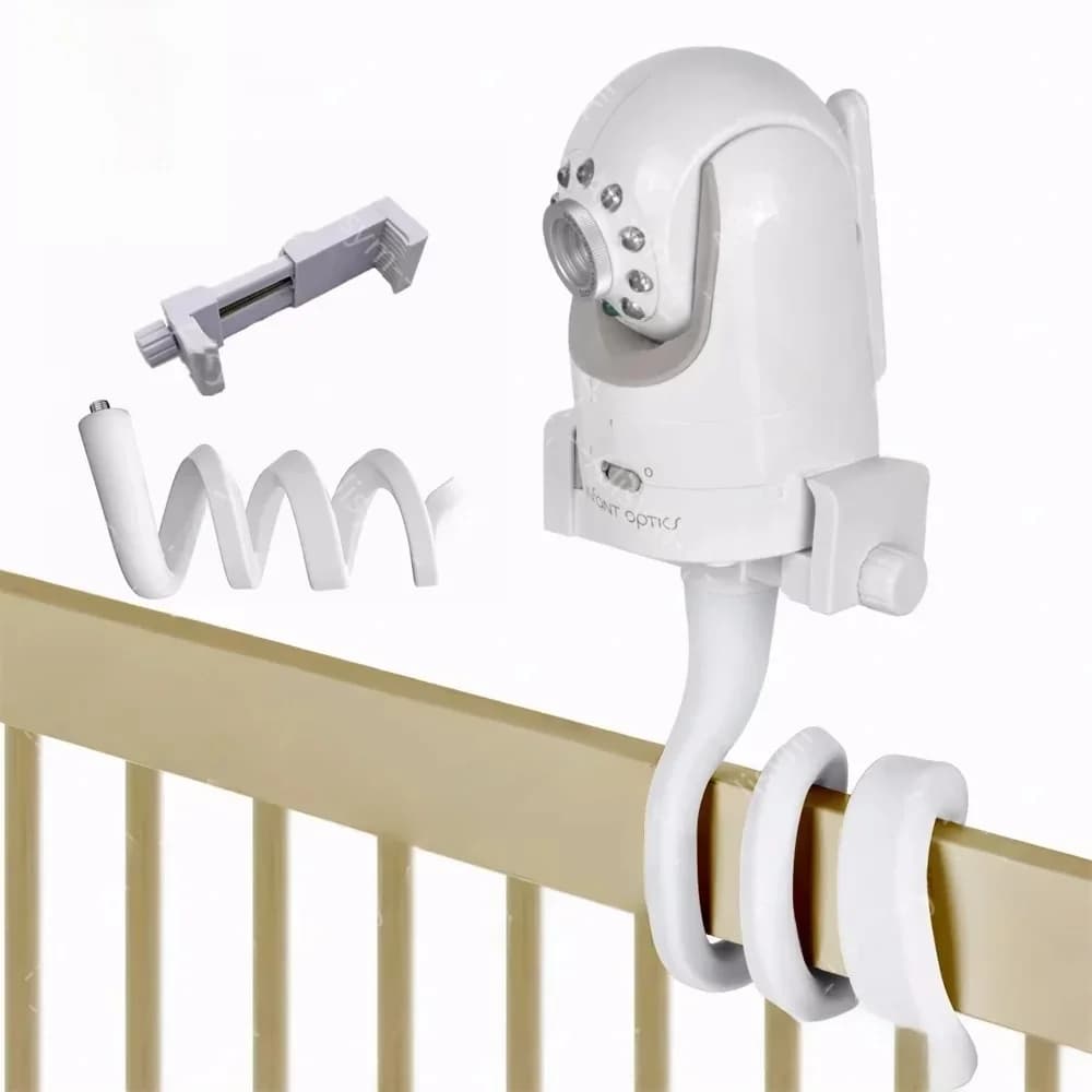 Support de caméra multifonction universel pour bébé, moniteur de lit, support de caméra, vis 1/4, clip flexible, support de caméra, bras long