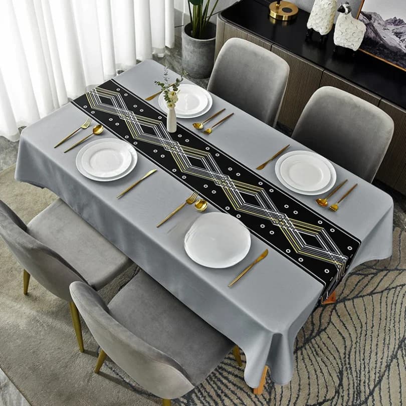 Nappe nordique Anti-salissure moderne pour la maison, Table basse rectangulaire, tissu imperméable et résistant à l'huile, manteau Mesa