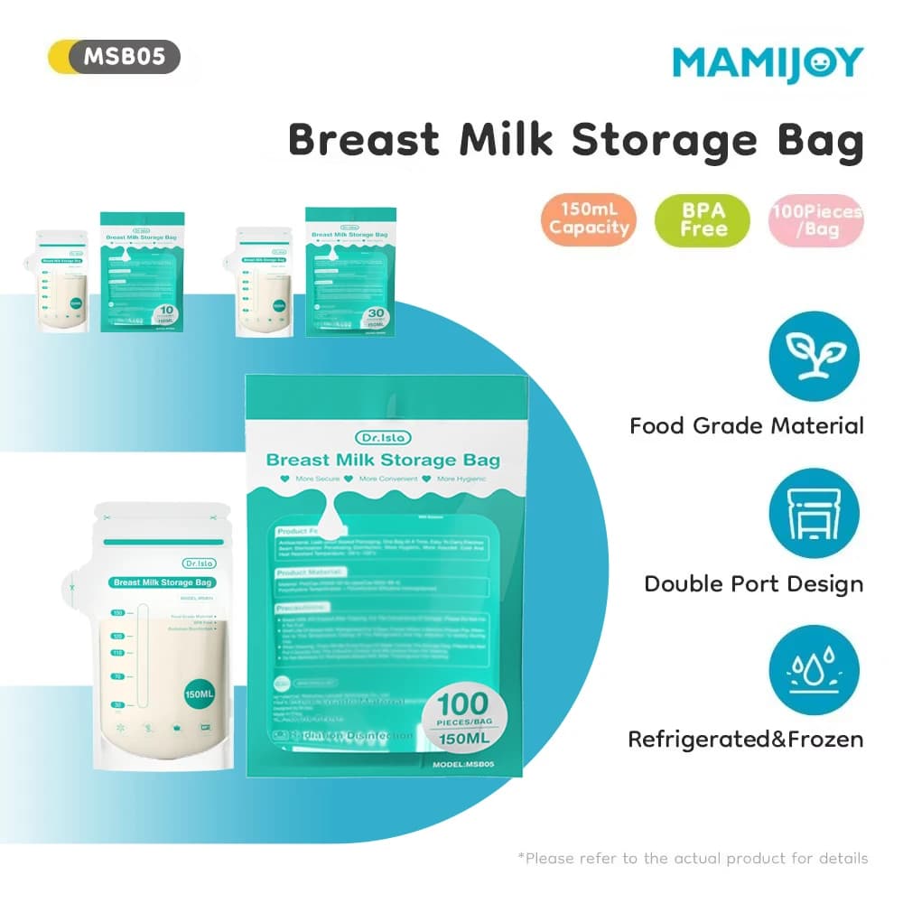 MAMIJOY 10/30/100 pièces 150ML sac de stockage de lait maternel jetable petite capacité sac de stockage de lait congelé sans BPA sacs