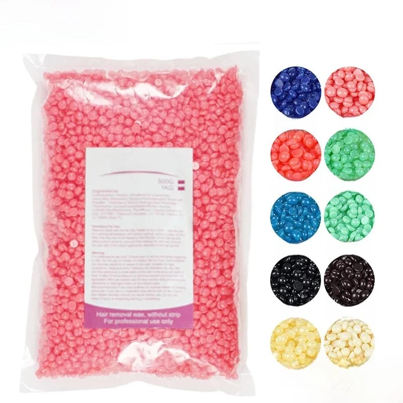500g de haricots de cire pour chauffe-cire corps entier Film chaud cire épilatoire pour Kit de chauffe-cire haricots de cire pour épilation Pot de