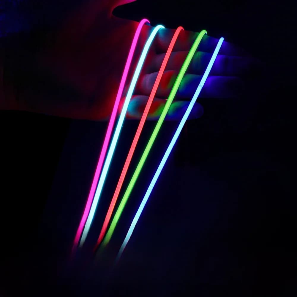 Bande lumineuse LED COB colorée Ultra fine, 3mm, DC 12V, pour la décoration de la maison, bricolage, bleu/rose/rouge/violet, haute densité