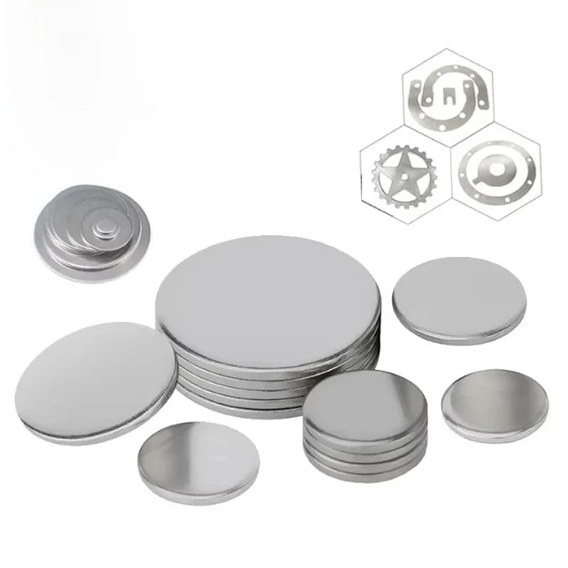 Joint plat à disque solide en acier inoxydable 304, étanche et antirouille, feuille de fer ronde Non poreuse, tampon plat solide en tôle, diamètre