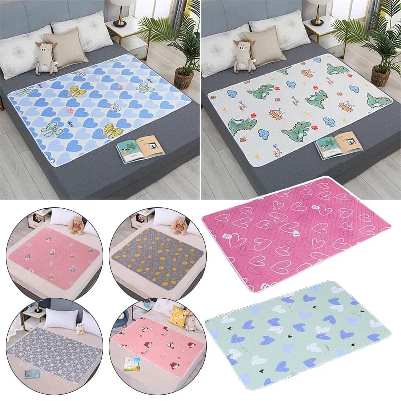 Matelas imperméable lavable en polymère urinaire pour bébé et enfant en bas âge, protection de lit, couche-culotte, adulte
