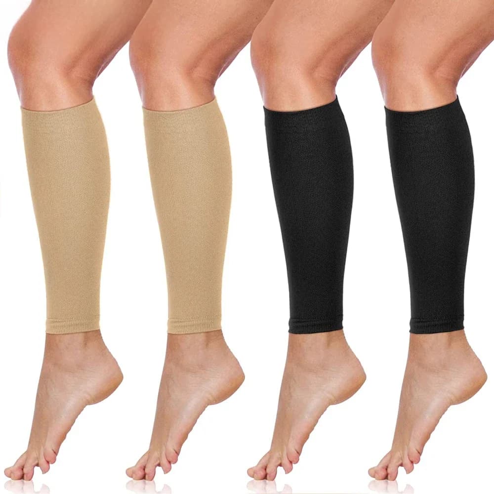 Manchon de Compression médical pour mollets, 30-40mmhg, pour hommes et femmes, sans pieds, manches de Compression pour varices
