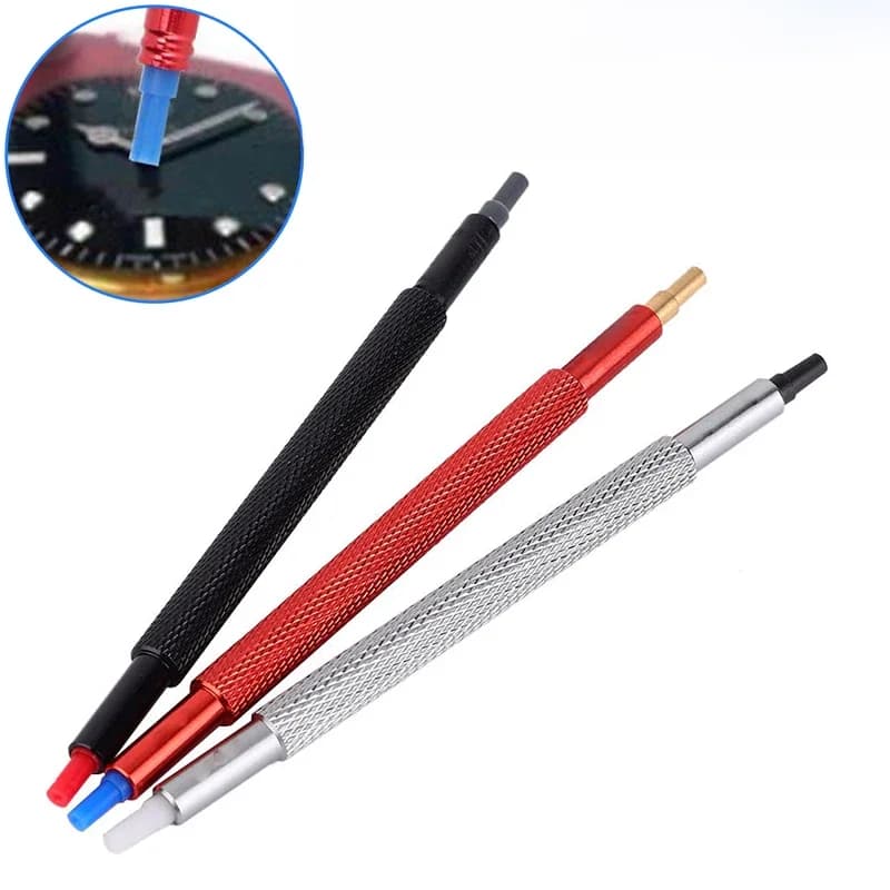 Presseurs à main de montre, Kit de montage de poussoir, Kits d'outils de réparation de montres, stylo à aiguille et ensemble d'aiguilles à Double
