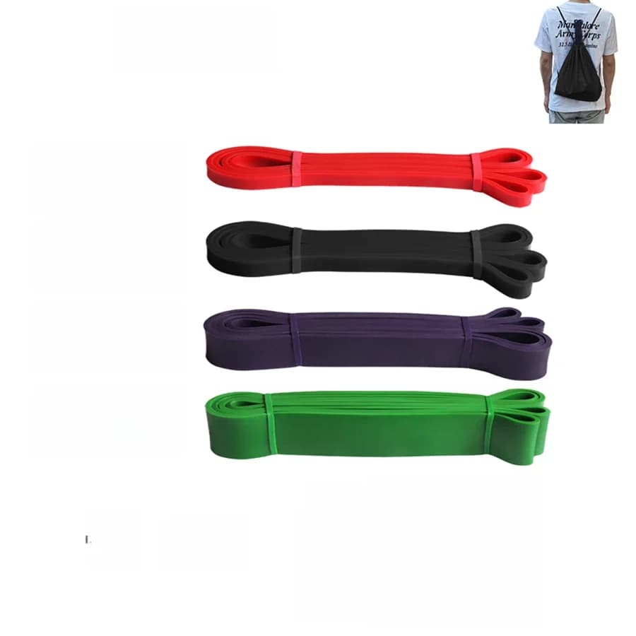 Bande de résistance en Latex pour Pilates, entraînement, bande élastique d'exercice pour la force sportive, bande d'assistance de traction,