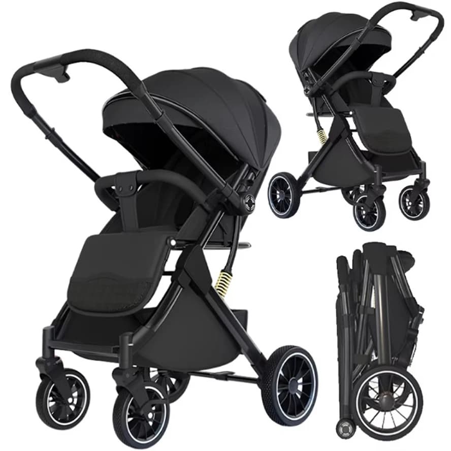 Poussette pour bébé, système de voyage pour poussette, landau pour nouveau-nés, poussette haute, paysage, légère, poussette de voyage pour