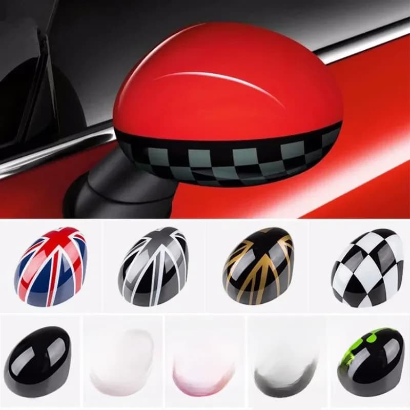 Autocollants de couverture de rétroviseur de porte, style de voiture pour Mini Cooper S Clubman Countryman Paceman R55 R56 R57 R58 R59 R60 R61