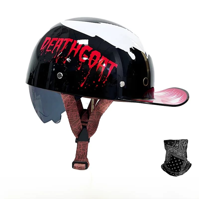 Casque de moto rétro universel pour cruiser, skateboard, vélo, semi-casque, nouvelle norme nationale, été