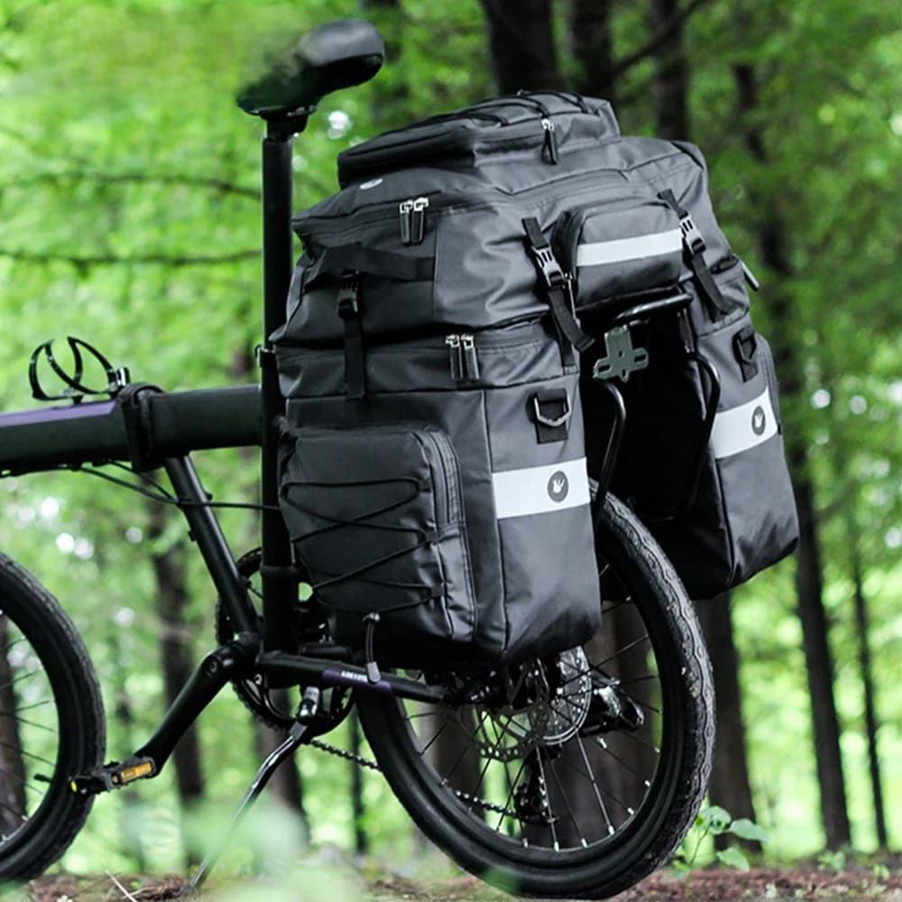 Bal inowalk-Sac de vélo 3 en 1, grande capacité avec housse de pluie, siège arrière T1, sacs de coffre pour VTT, vélos pliants de route, vélo
