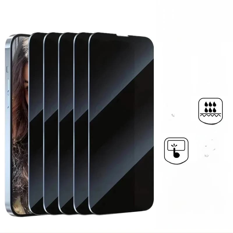 1-5 pièces Anti espion verre trempé pour iPhone 16 14 13 11 15Pro Max Mini 7 8 Plus protecteur d'écran de confidentialité pour iPhone 15 X XR XS