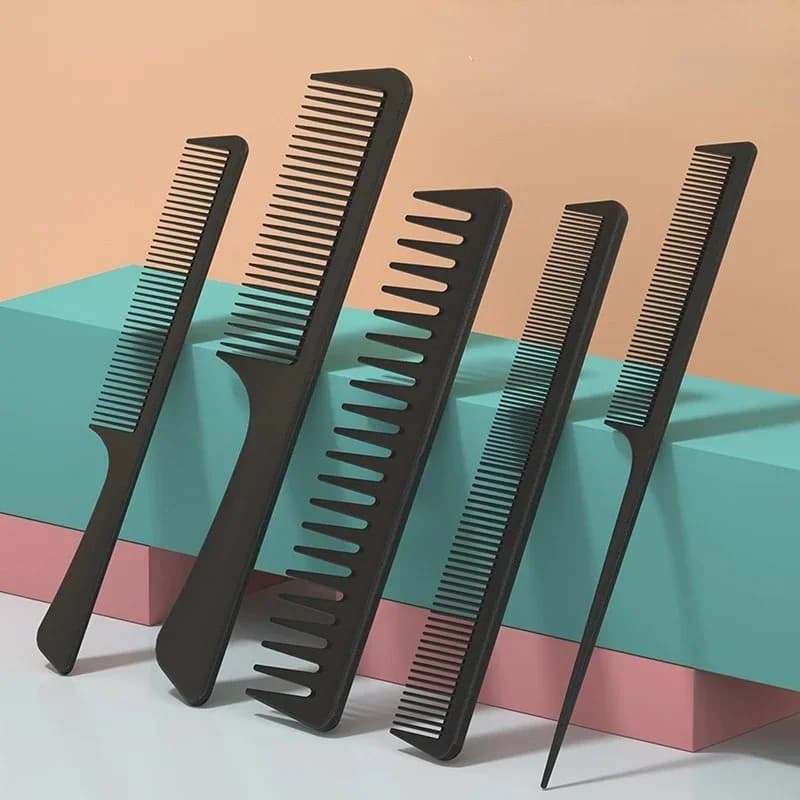 Peignes à cheveux antistatiques multifonctions, ensemble de brosses démêlantes, accessoires de barbier, maquillage, soins des cheveux, outil de