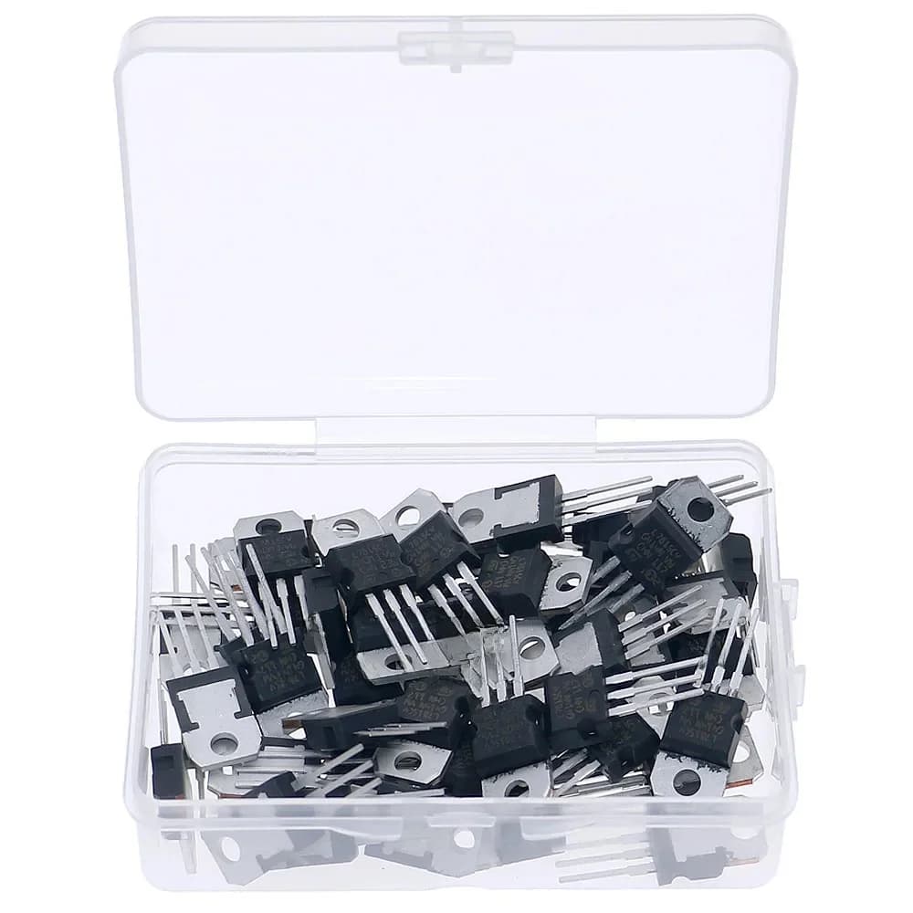 Transistor Sotchi de tension, boîte de 50 pièces, LM317T L7805 L7806 L7808 L7809 L7810 L7812 L7815 L7818 L7824 7905 7912 7915 7924CV