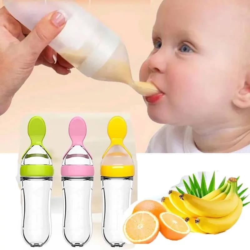 BiSantos en silicone sûr et utile avec cuillère, complément alimentaire, riz, céréales, cuillère à presser haute, tasse de biSantos au lait