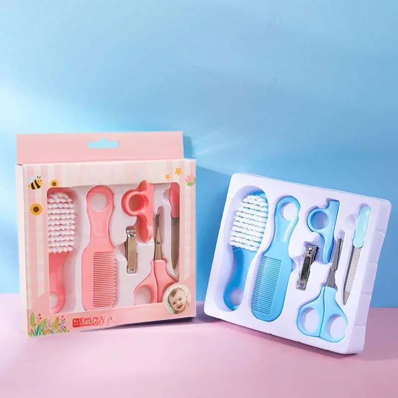 Ensemble de soins pour bébé, peigne à cheveux, brosse de toilettage, coupe-ongles, ciseaux, Kit d'hygiène, ensembles d'outils de santé, cadeau