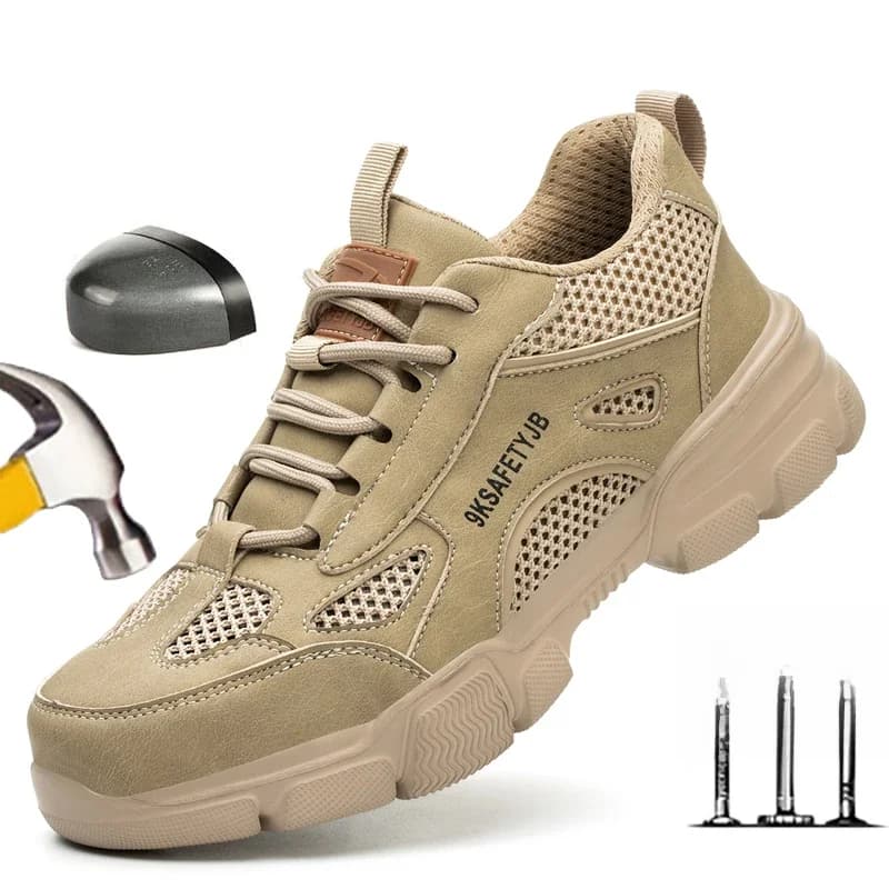 Chaussures de sécurité unisexes pour hommes et femmes, baskets de travail indestructibles, bottes de sécurité à bout en acier, Style Sport,