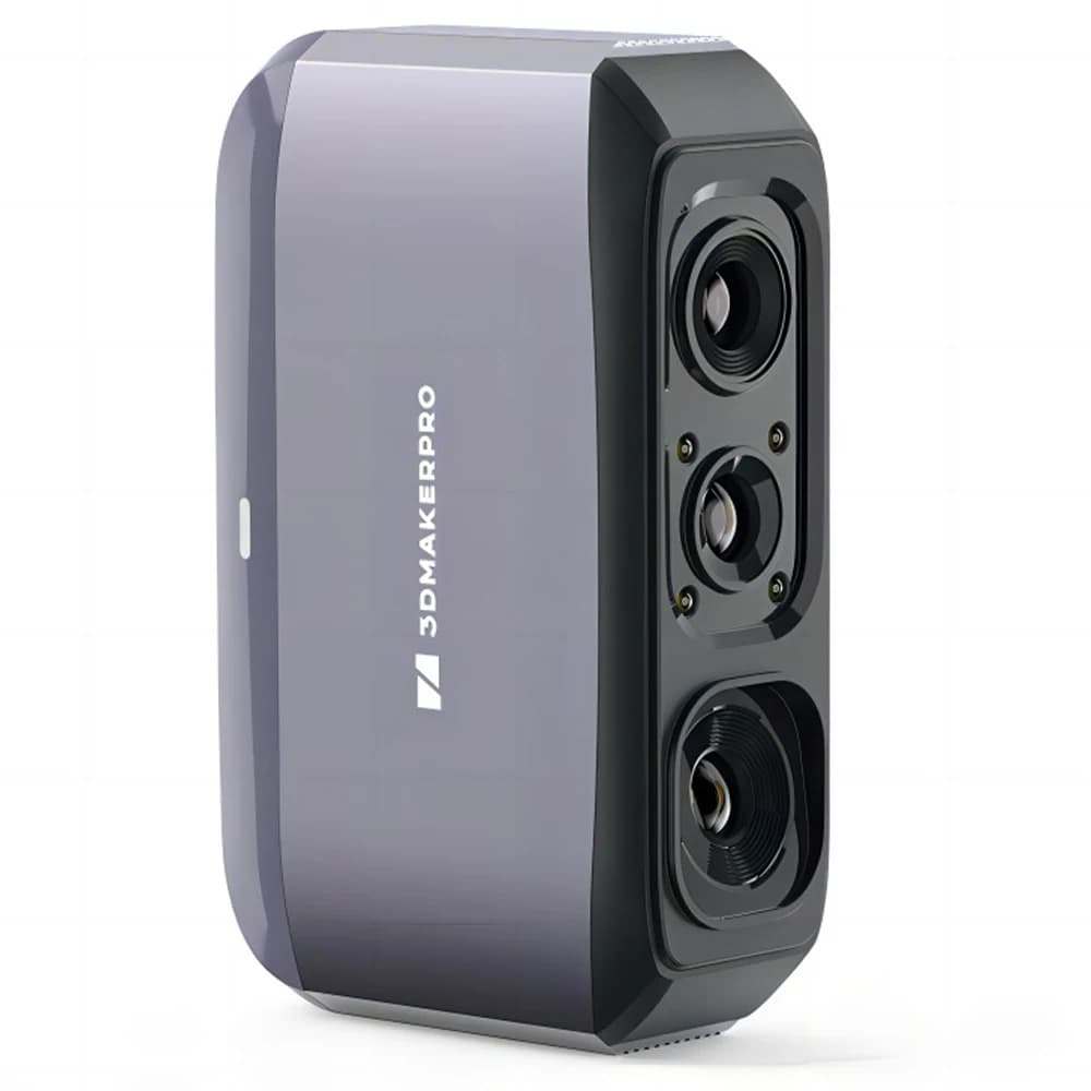 Scanner 3D 3DMakerpro Moose Lite, source de lumière NIR, caméra couleur 24 bits, suivi visuel par IA, précision de 0,05 mm, résolution de 0,10 mm