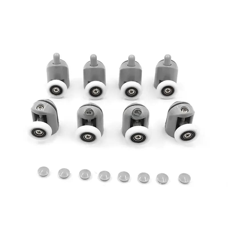 4 pièces-8 pièces/ensemble salles de douche cabines poulie/rouleau de douche/coureurs/roues/poulies diamètre 20mm/22mm/23mm/25mm/27mm