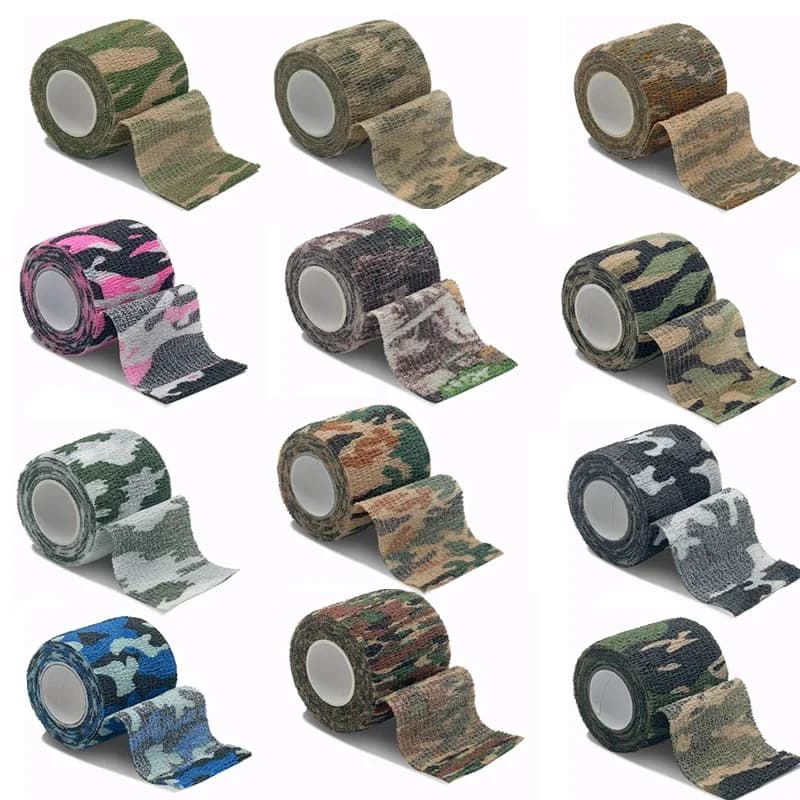 1 rouleau 5*450 cm jetable auto-adhésif Flex élastique Camouflage pansement tatouage poignée poignée Tube enveloppement coude bâton mouvement