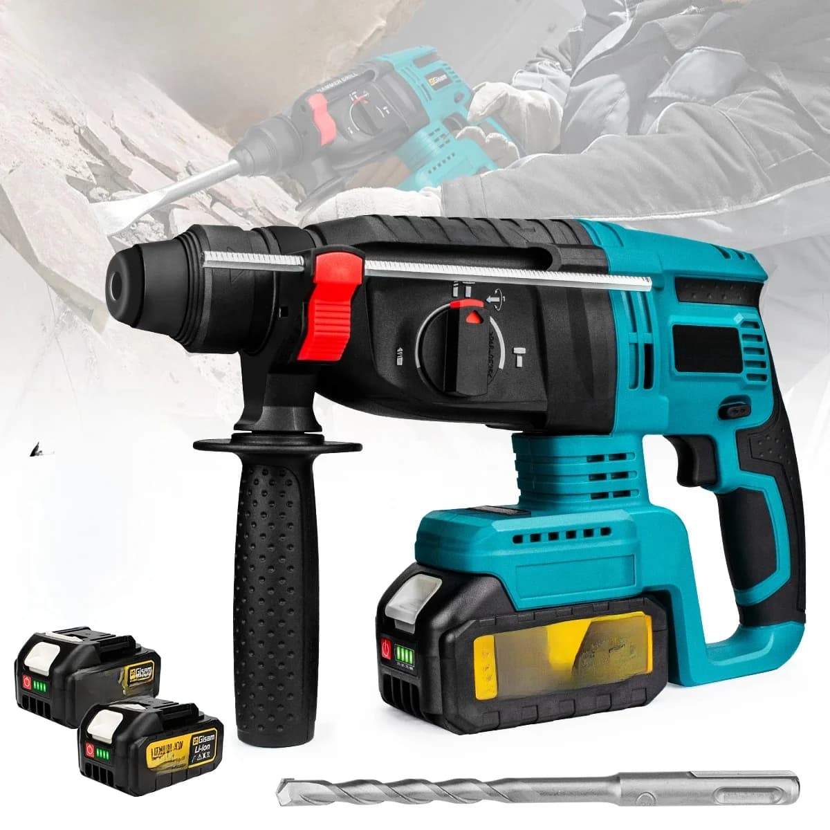 Makita-Perceuse à percussion électrique sans balais, outil électrique multifonctionnel, distance, batterie 18V, 26mm