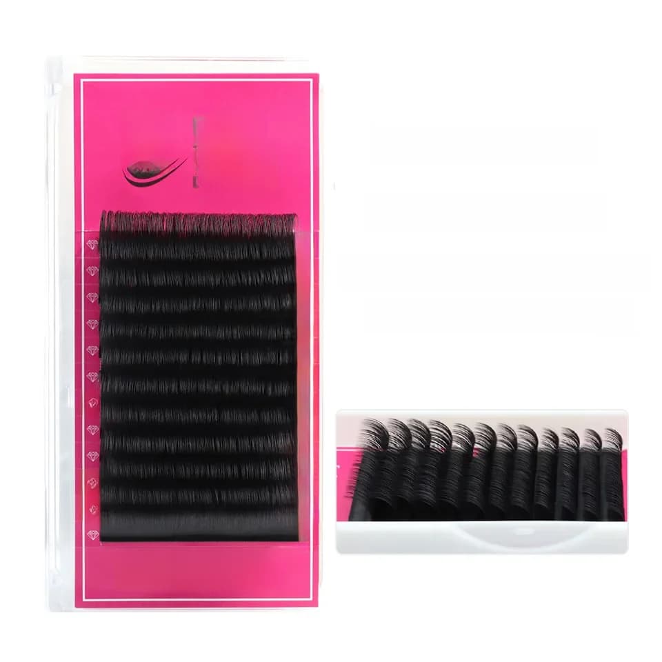 Extension de cils Faux-cils longs, 18mm 19mm 20mm, maquiagem cilios pour professionnel, soie naturelle, fournisseur d'extension de cils individuels