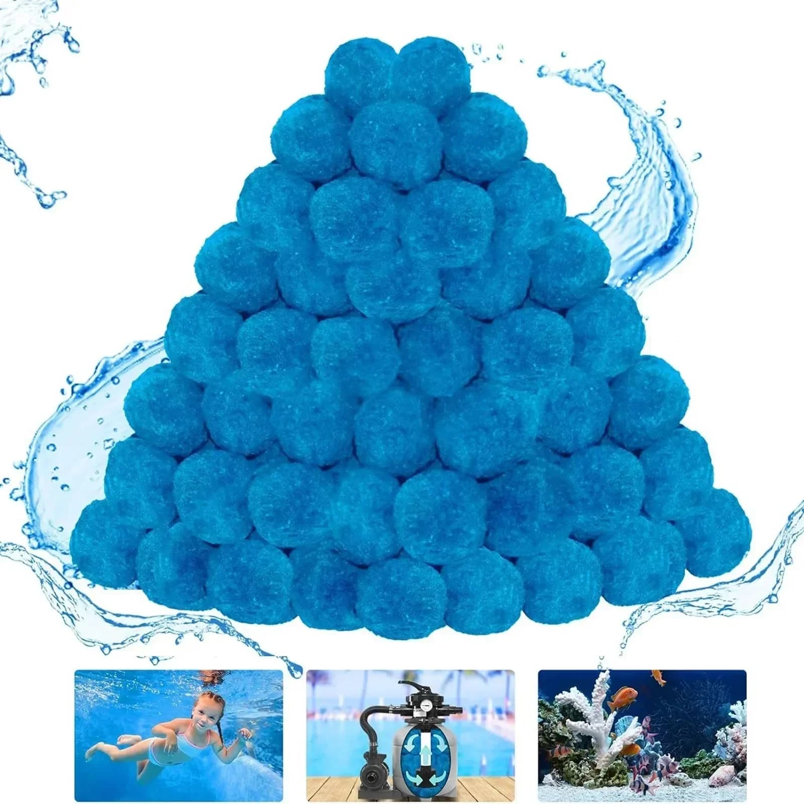 Boule filtrante pour bain à remous, accessoire durable, en fibres d'imitation, pour piscine, SPA, fournitures dermatologiques, réutilisable