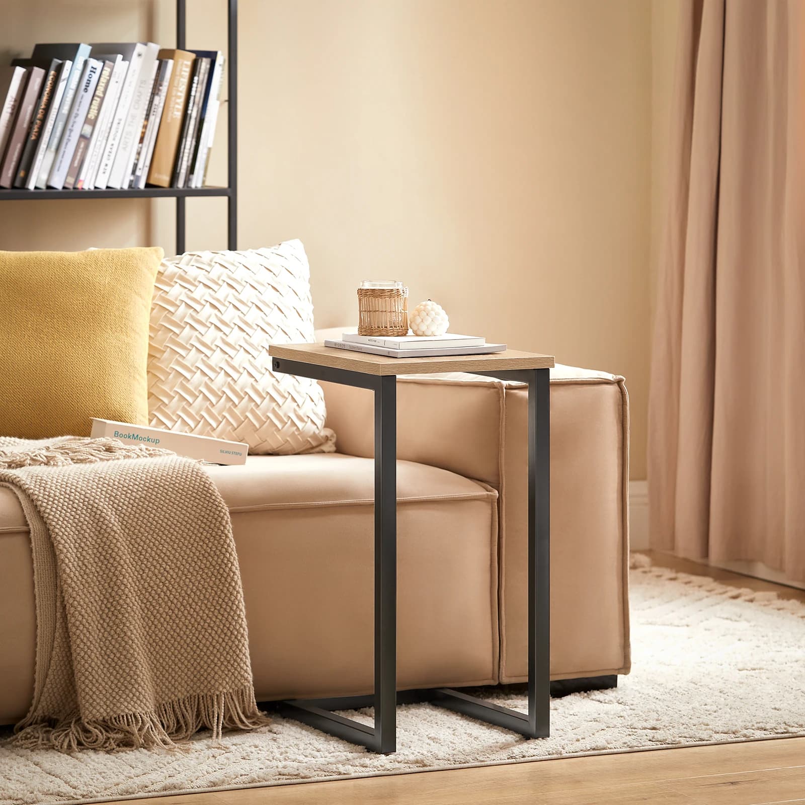 SoBuy FBT44 table de lit table d'appoint table basse table de canapé table d'ordinateur portable table de soin BHT environ. : 30x60x40cm