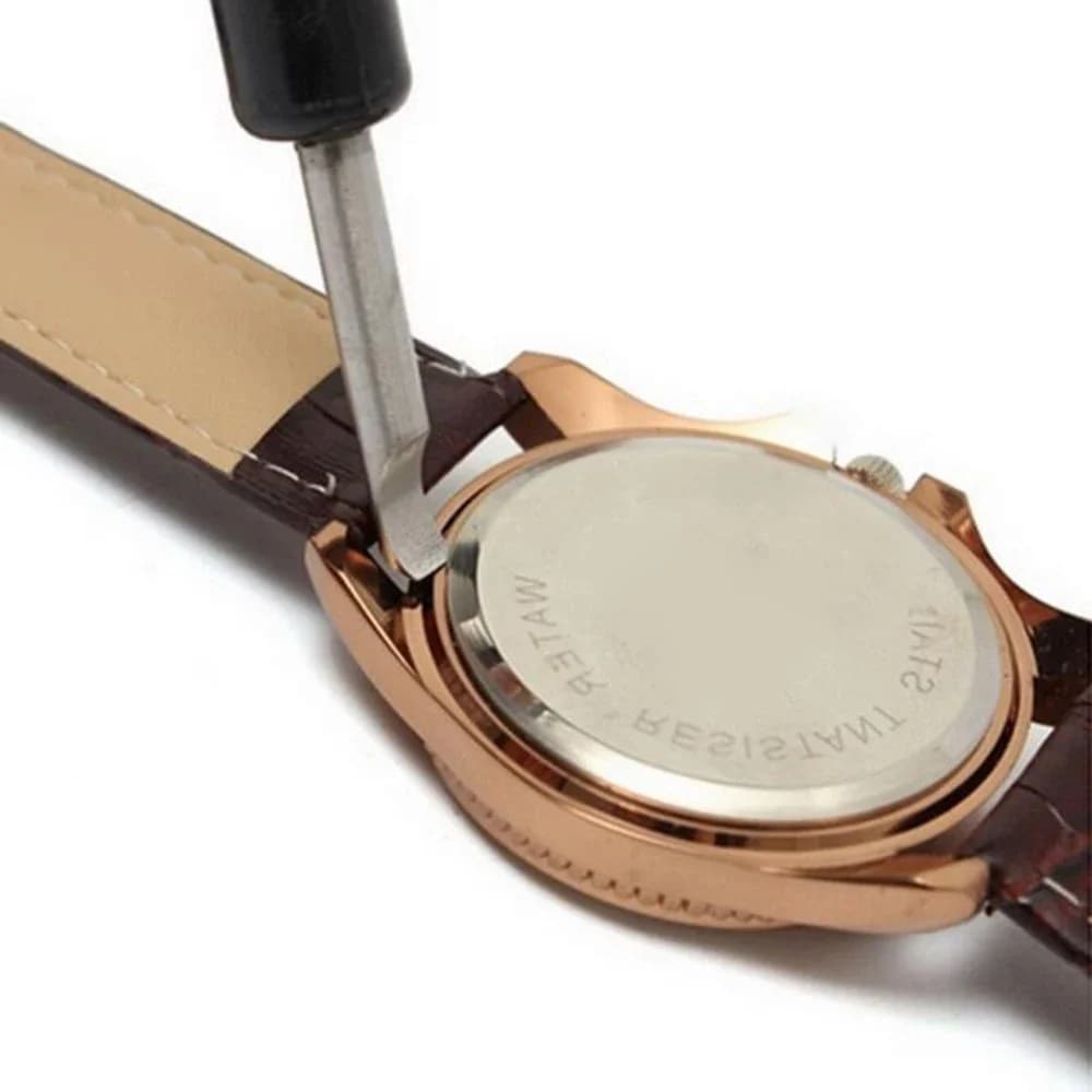 Outil de réparation de montre, ouvre-boîtier de montre, couteau de couverture arrière, dissolvant de levier pour remplacement de batterie, outil de