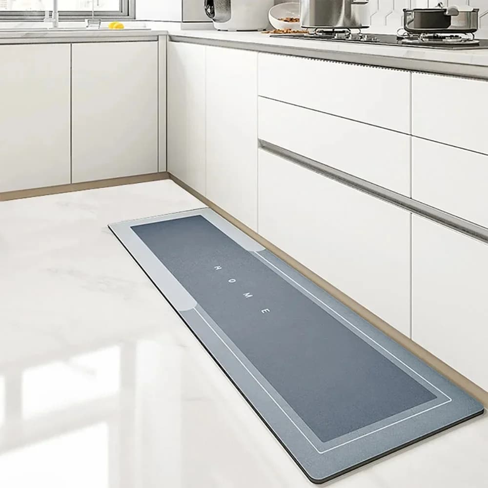 Tapis de sol de cuisine Super absorbant, en velours cristal, antidérapant, pour bain, lavable, à longue bande