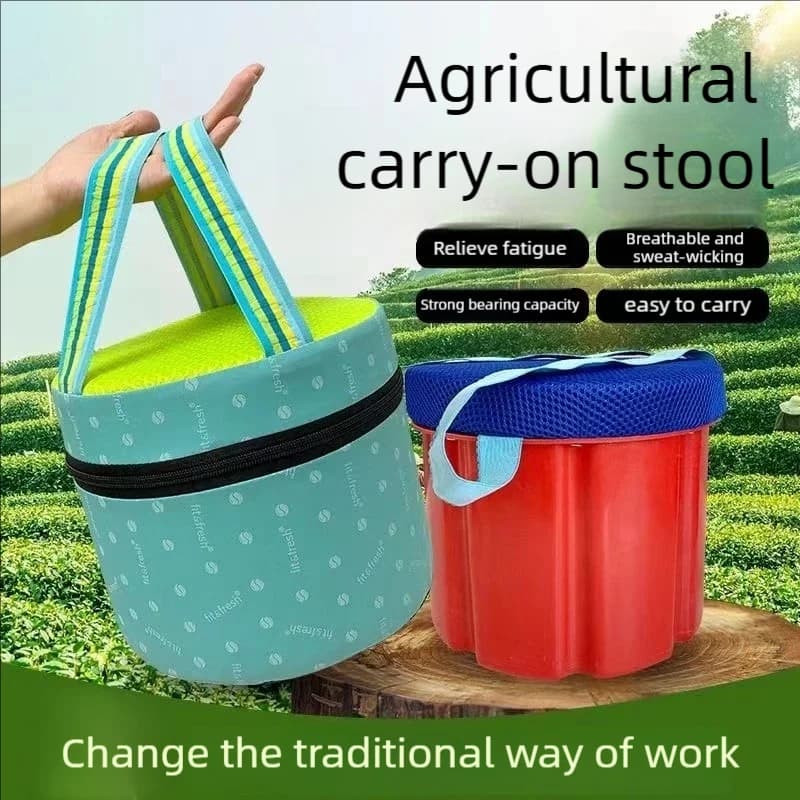 Tabouret portable de jardin, banc léger, siège rond, chaise de pêche en plein air pour le jardinage extérieur, plantation, ferme de pêche
