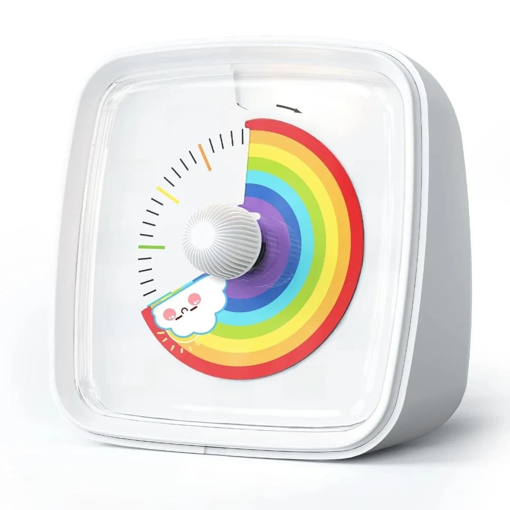 Minuterie visuelle de 60 Minutes, compte à rebours, adaptée aux enfants et aux adultes, minuterie de classe silencieuse pour la maison et l'école,