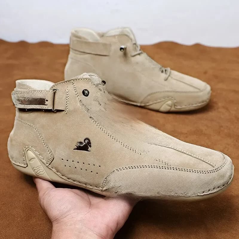 Baskets montantes imperméables pour hommes, bottes de moto décontractées, chaussures d'hiver, chaussures de luxe, 2023