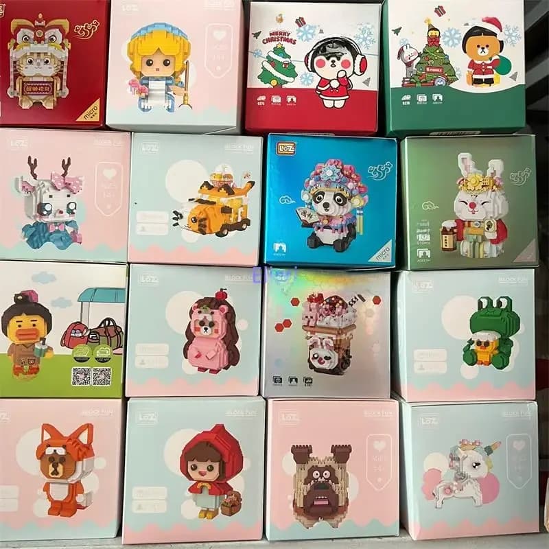 LOZ Mini blocs beau personnage de dessin animé fille mignonne petites briques Brinquedo garçon cadeau fille présent noël nouvel an marchandises