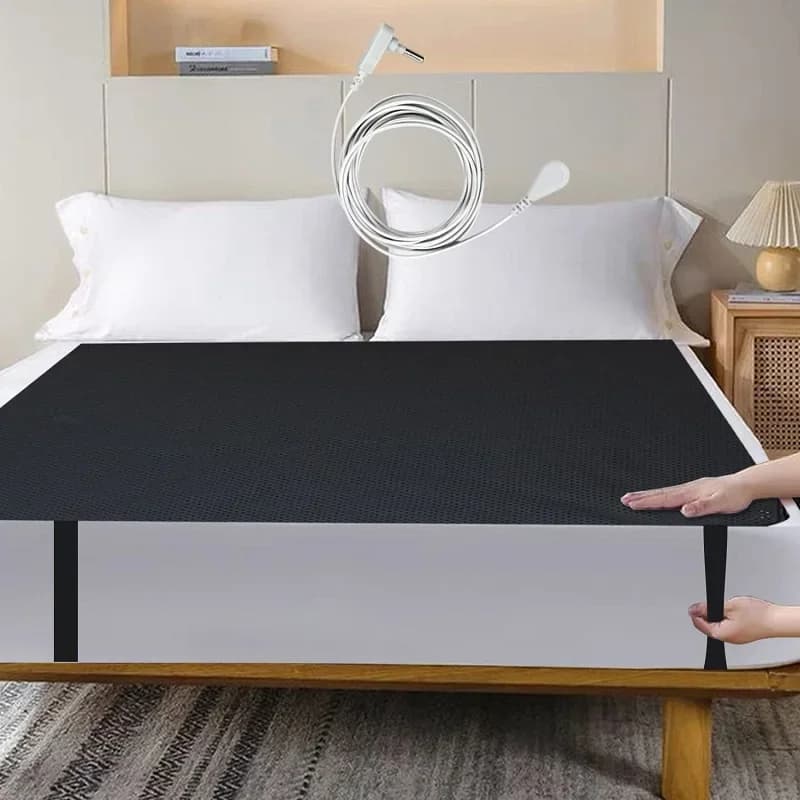 MAXSHARER matelas en cuir de mise à la terre tapis de sommeil de mise à la terre coussin de matelas de mise à la terre en cuir conducteur pour un