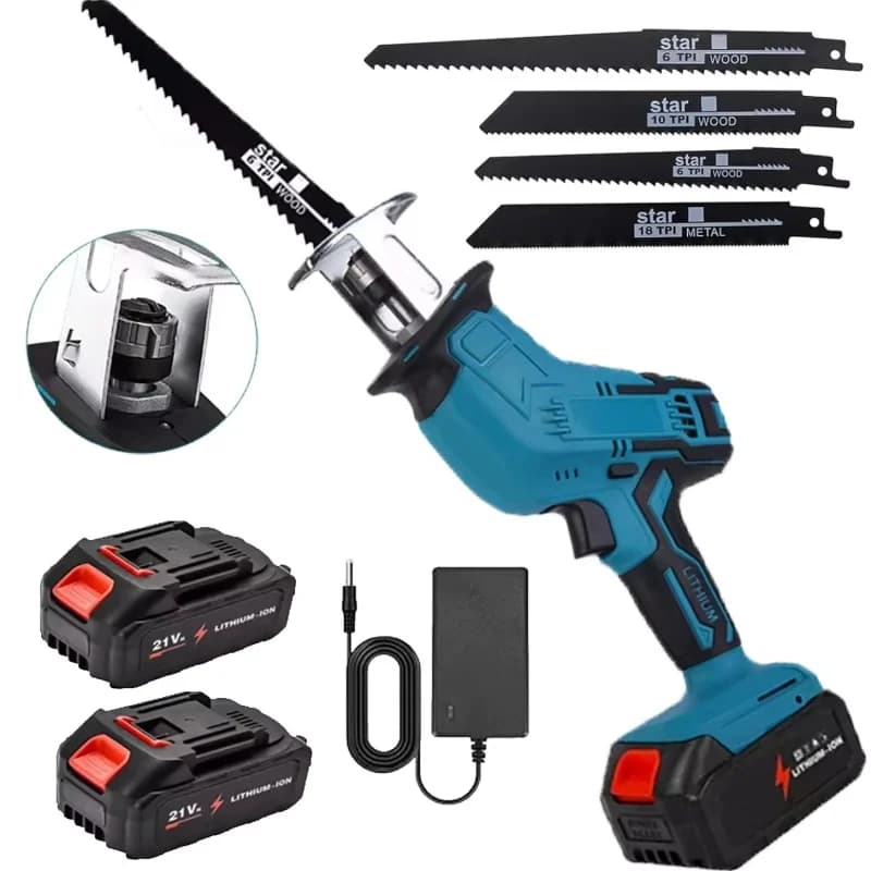Scie sauteuse électrique sans fil Bromose 100 mm, 3000 tr/min, vitesse variable, outil de coupe de métal, scie électrique pour batterie Makita 18 V