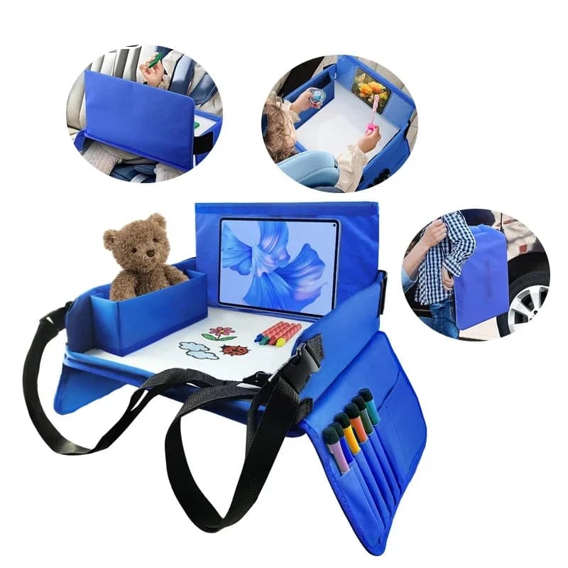 Plateau de siège de voyage pour enfants, pour voiture, Table de rangement de jouets pour enfants, planche à dessin, plateau de sécurité, support