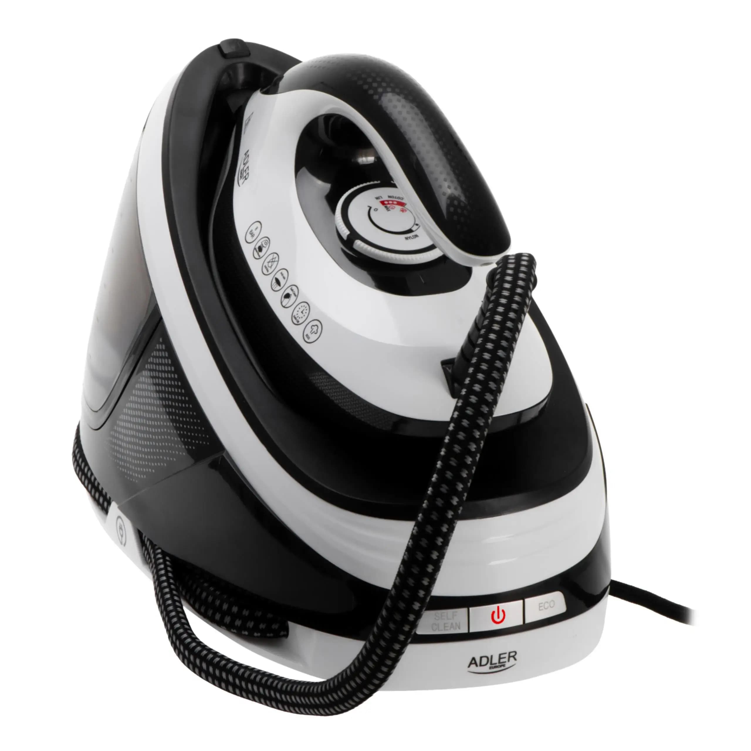 Station de vapeur 3100 W, 8 bars, anti-calcaire, anti-goutte, mode ECO, décharge de vapeur supplémentaire, arrêt automatique, pied en céramique