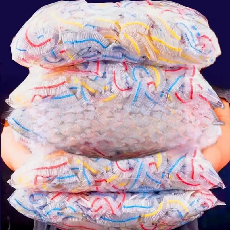 Couvercle alimentaire jetable pour fruits et aliments, bonnet de douche en plastique élastique, sac de rangement de qualité alimentaire,