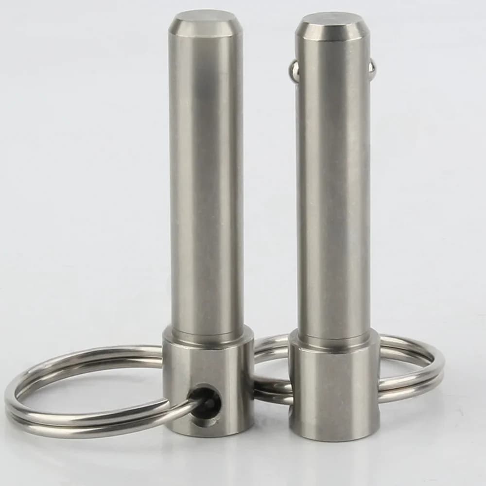 Goupille de verrouillage à tête sphérique à ressort en acier inoxydable YK114, broches de localisation à dégagement rapide avec anneau de