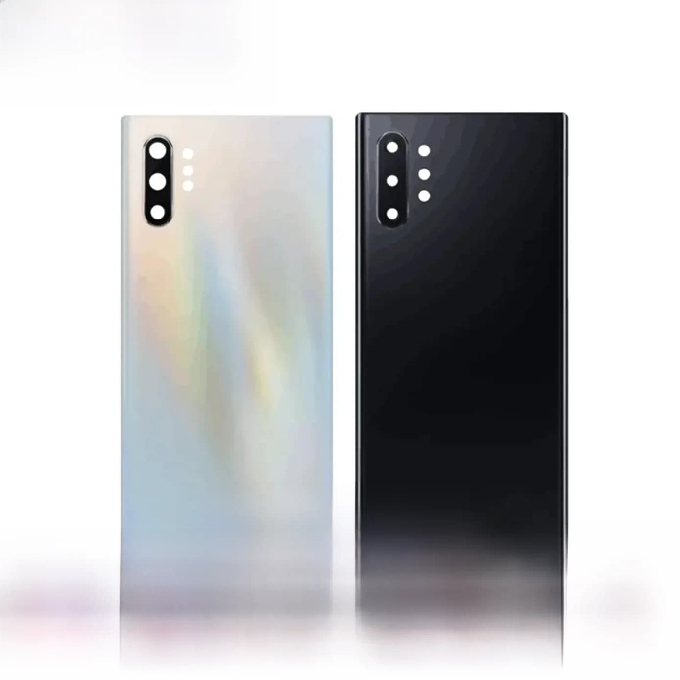 Housse pour Samsung Galaxy Note 10 Plus N975 N9750 batterie couverture arrière porte arrière panneau de verre boîtier