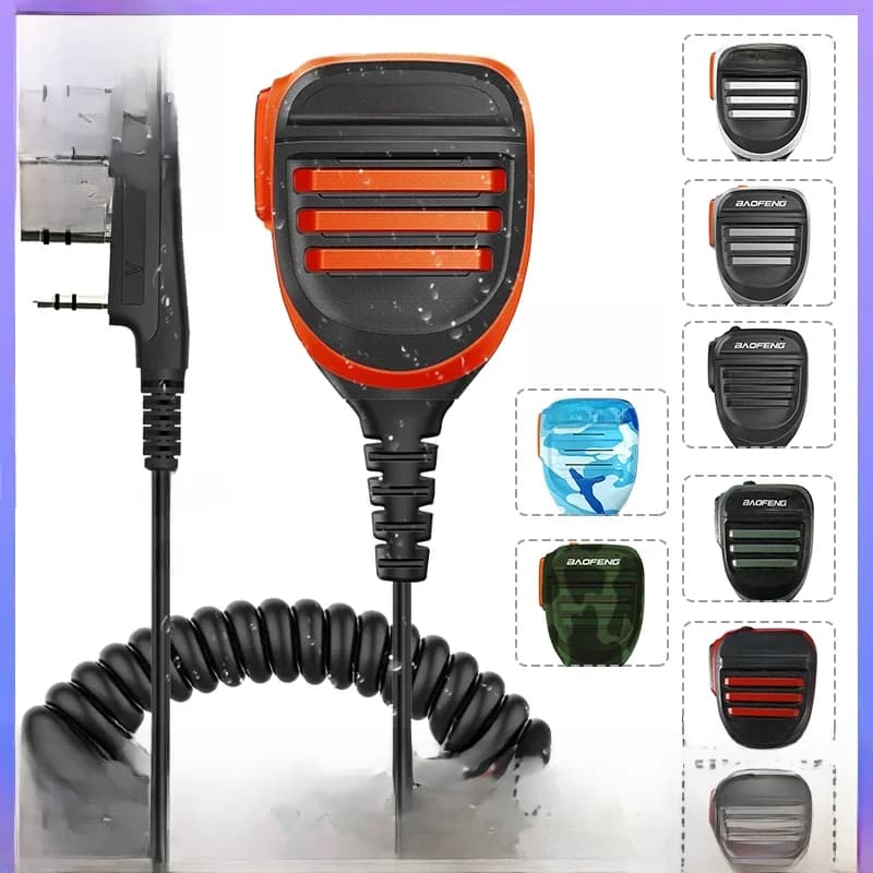 Baofeng talkie-walkie haut-parleur Microphone étanche PTT micro pour UV5R UV-16 Pro UV-13 Plus Radio bidirectionnelle QuanSheng UV-K5(8) UV-K6
