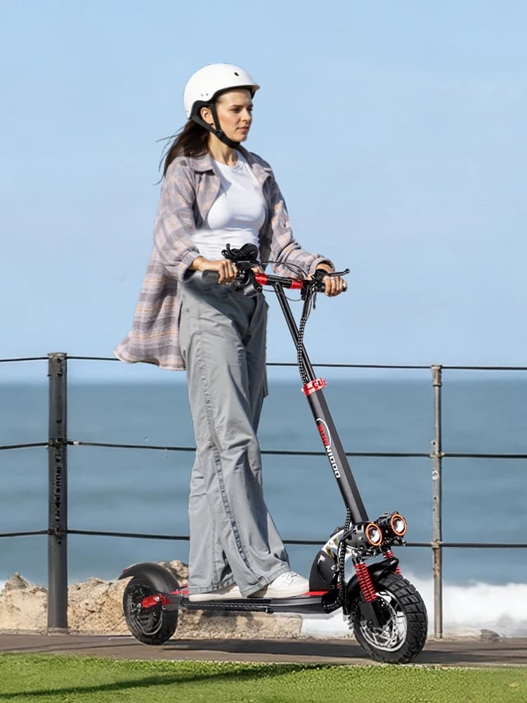 SUNNIGOO N3MAX Scooter électrique pour adultes 800W moteur 48V13Ah batterie, double frein hydraulique, E Scooter croisière automatique, pneu 10"