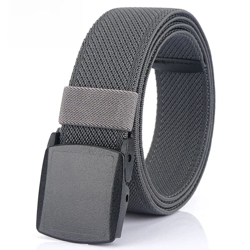 VATLTY Sans métal Ceinture élastique pour hommes Ingénierie Plastique Plastique à dégagement rapide Boucle en nylon Unisexe Ceinture extensible