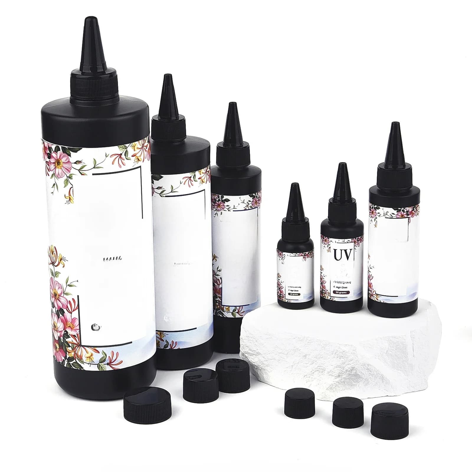 Colle UV en résine de cristal, 20g/50g/100g/200g/500g/1000g