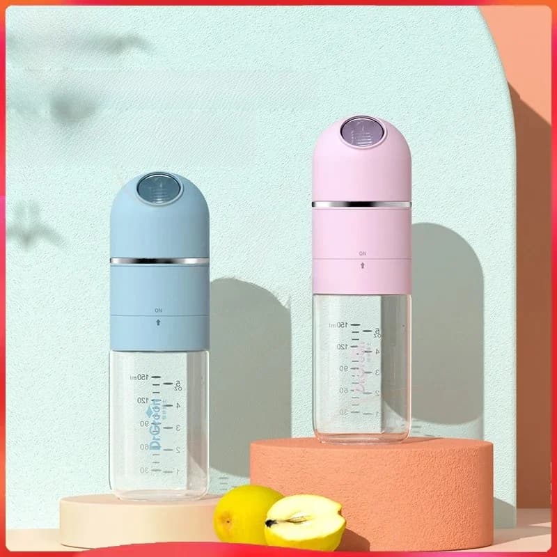Dr.Green 4S biberon nouveau-né bouteille à large bouche verre 150 mL/240 mL isolation scellée remplissage de lait rapide bouteilles amovibles et