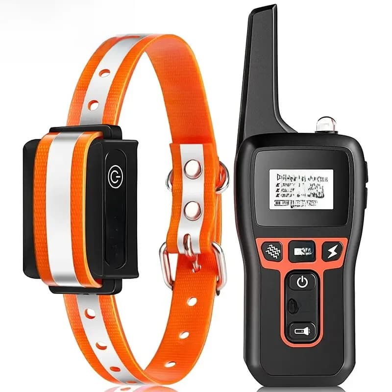 ROJECO 1000m électrique collier de dressage de chien télécommande collier de dressage pour animaux de compagnie rechargeable