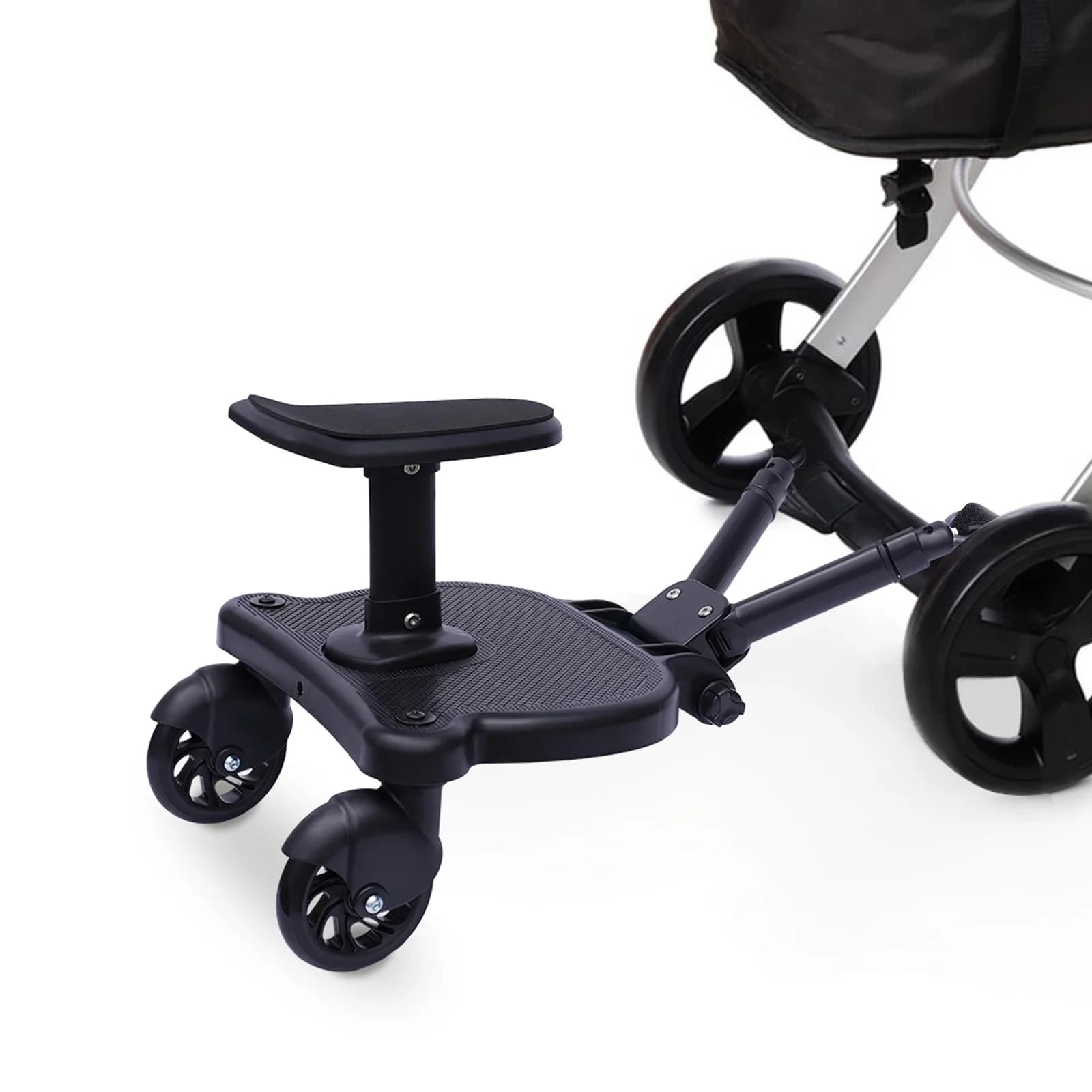 Planche de poussette universelle 2 en 1, planche de Buggy debout avec siège détachable, adaptateur de pédale, poussette pour enfants, charge 25kg