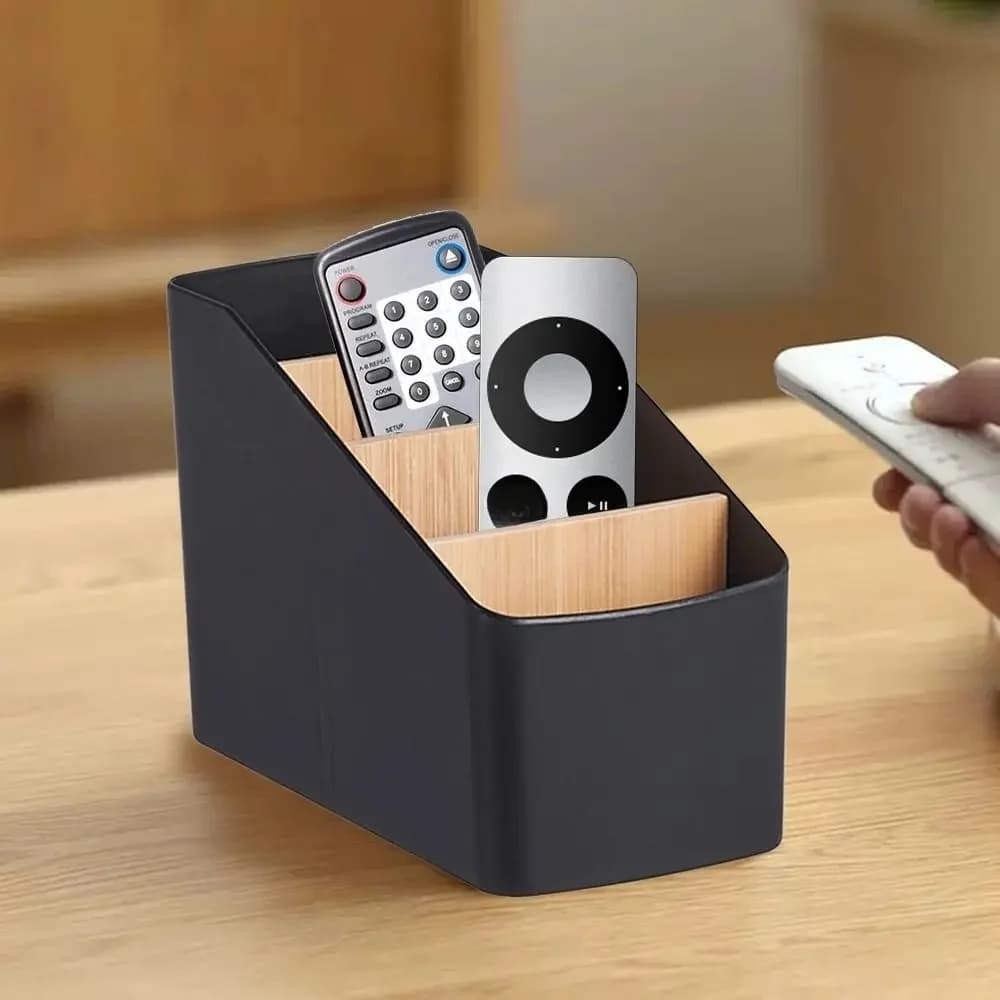 Organisateur de télécommande TV, support pour Table, boîte de rangement de bureau polyvalente, organisateur de chambre à coucher et de salon