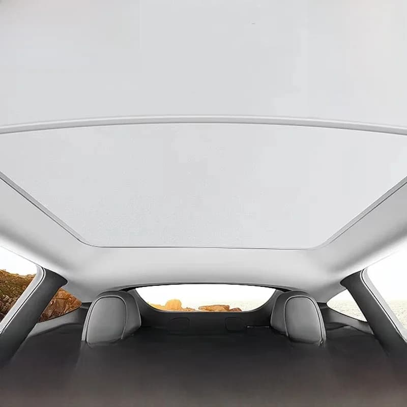 Pour Tesla modèle 3 Y 2021-2025 nouvelle mise à niveau boucle en tissu de glace pare-soleil toit en verre parasol avant arrière toit ouvrant