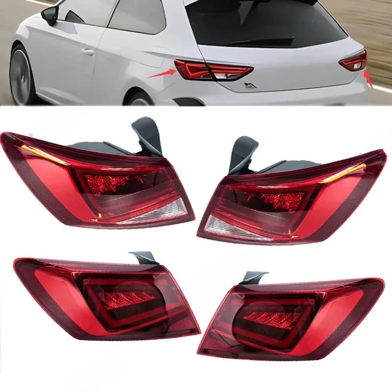 Ensemble de feu arrière pour Seat Leon 2013 2014 2015 2016 2017-2020, feu de stop, clignotant, feu arrière de voiture